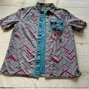 hb super hoodie buddie Mens Button Down Shirt with headphones hb3 techno…